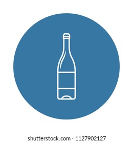a bottle of champagne icon. Element of bottle icons for mobile concept and web apps. Badge style a bottle of champagne icon can be used for web and mobile apps on white background