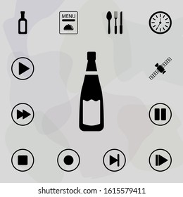 a bottle of champagne icon. web icons universal set for web and mobile