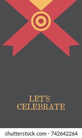 Bottle of champagne. Minimalistic flat vector illustration.