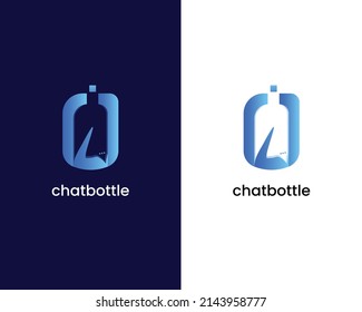 plantilla de diseño de logotipo de chat