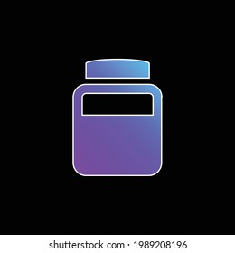 Bottle Of Chemical Elements blue gradient vector icon