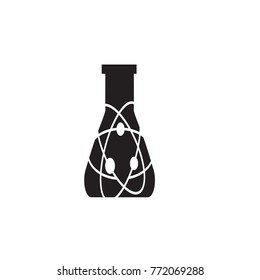 bottle of chemical icon