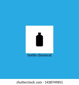 bottle chemical icon sign signifier vector