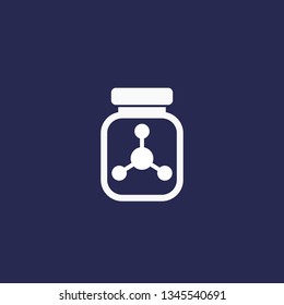 bottle of chemicals icon