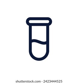 Bottle and chemistry icon line style in vector format