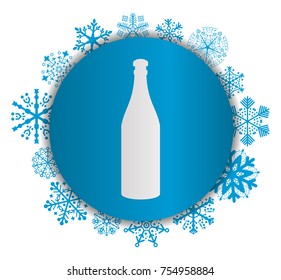 bottle christmas icon