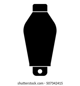 Bottle of clay icon. Simple illustration of bottle of clay vector icon for web