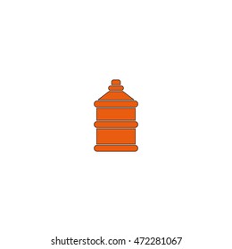 Bottle with clean water icon.