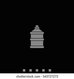 Bottle with clean water icon.