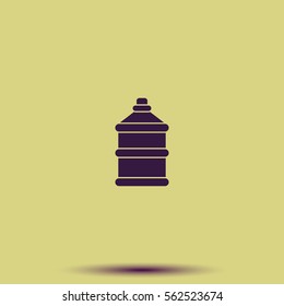 Bottle with clean water icon.