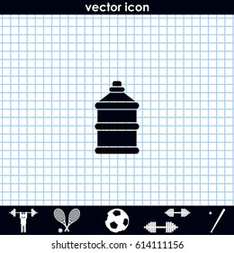 Bottle with clean water icon.