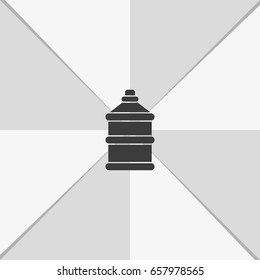Bottle with clean water icon.