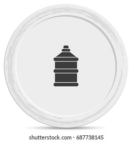 Bottle with clean water icon.