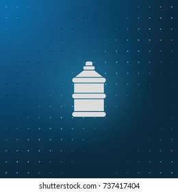 Bottle with clean water icon.