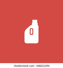 bottle cleaner icon. sign design. red background