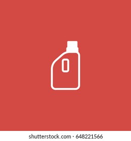 bottle cleaner icon. sign design. red background