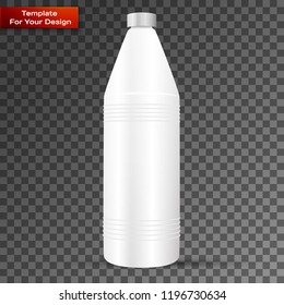 Bottle with cleaner isolated on transparent background
