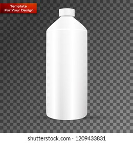 Bottle with cleaner isolated on transparent background