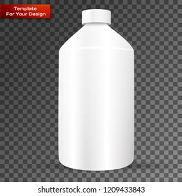 Bottle with cleaner isolated on transparent background