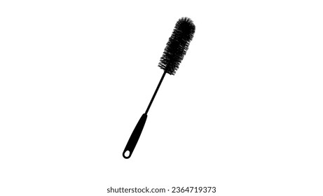 Bottle Cleaning Brush silhouette, high quality vector