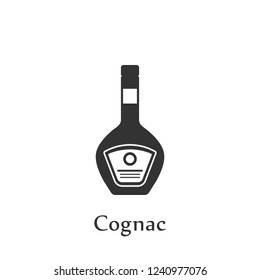 A bottle of Cognac icon. Element of drink icon for mobile concept and web apps. Detailed A bottle of Cognac icon can be used for web and mobile