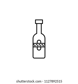 bottle of cognac icon. Element of drinks icon for mobile concept and web apps. Thin line bottle of cognac icon can be used for web and mobile. Premium icon on white background