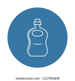 bottle of cognac icon. Element of bottle icons for mobile concept and web apps. Badge style bottle of cognac icon can be used for web and mobile apps on white background