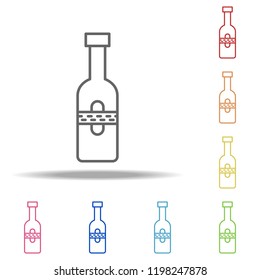bottle of cognac icon. Elements of Alcohol drink in multi colored icons. Simple icon for websites, web design, mobile app, info graphics