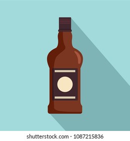 Bottle of cognac icon. Flat illustration of bottle of cognac vector icon for web design