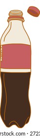 a bottle of cola soda, illustrator
