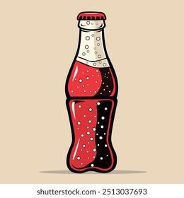 garrafa de cola ilustração vetor