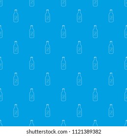 Bottle of cold water eco pattern vector seamless blue repeat for any use