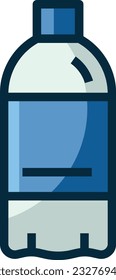 Bottle Color Line Icon - Single Icon, Vector