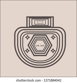 Bottle, container, perfume bottle, on gentle pink background, isolated, for text.