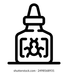 La botella que contiene un error está mostrando el concepto de prueba de software