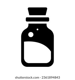 bottle with corck silhouette icon