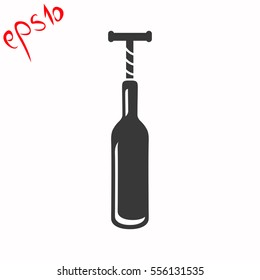 The bottle with the corkscrew grey icon.