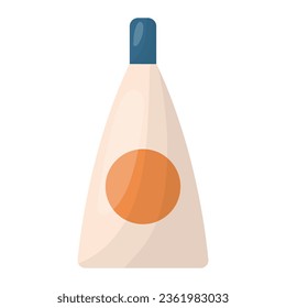 Eine Flasche Kosmetik. Vektorgrafik