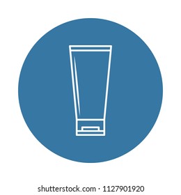 a bottle of cream icon. Element of bottle icons for mobile concept and web apps. Badge style a bottle of cream icon can be used for web and mobile apps on white background