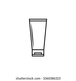 a bottle of cream icon. Element of bottle for mobile concept and web apps. Thin line icon for website design and development, app development. Premium icon on white background
