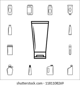 a bottle of cream icon. Bottle icons universal set for web and mobile