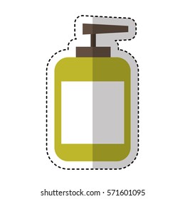 bottle cream spa product vector illustration design