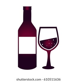 bottle and cup wine