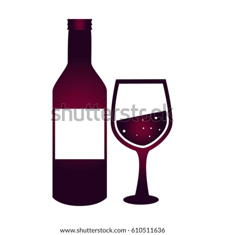 bottle and cup wine