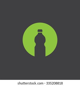 bottle cut identity template icon design element
