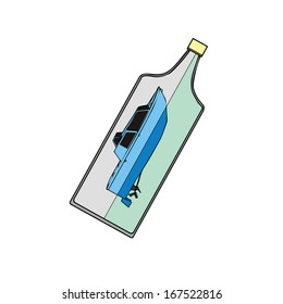 bottle cutter, vector illustration