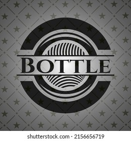 Flasche dunkles Emblem. Vektorgrafik. Detaillierte Angaben. 