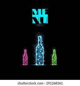Bottle design background you can easy editable