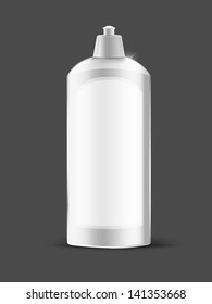 Bottle design. Edited package. Vector.