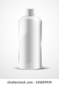 Bottle design. Edited package. Vector.